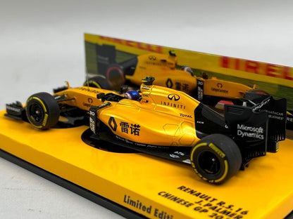 1:43 MINICHAMPS 447160030 Renault R.S.16 Chinese GP 2016 #30 J.Palmer model car