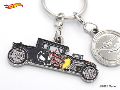 HWU87902 Hot Wheels Keychain BONE SHAKER Size: W4.5cm, Material: Zinc alloy, iron