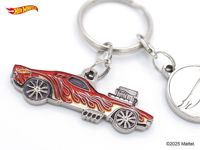 HWU87903 Hot Wheels Keychain RODGER DODGER Red Size: W4.5cm, Material: Zinc alloy, iron
