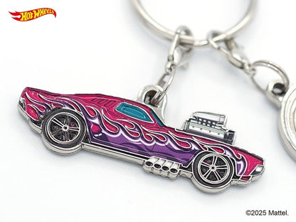 HWU87904 Hot Wheels Keychain RODGER DODGER Pink Size: W4.5cm, Material: Zinc alloy, iron