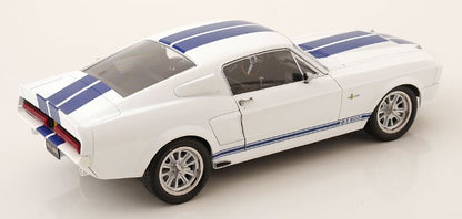 [ Pre-order ] KKDC120172 KK scale 1:12 Ford Mustang Shelby GT500 1967 White/Blue