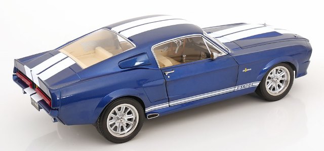 [ Pre-order ] KKDC120174 KK scale 1:12 Ford Mustang Shelby GT500 1967 Blue Metallic/White