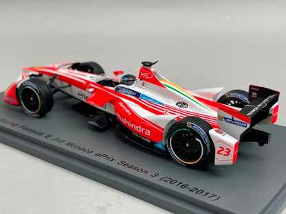1:43 Spark S5902 Mahindra Racing Formula E 3rd Monaco ePrix 2016-2017 #23 model car