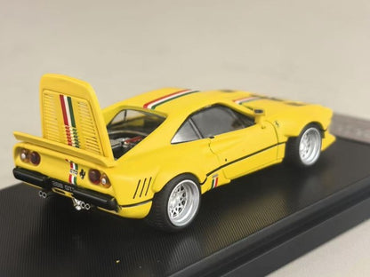 Hone Model 64 1:64 288gto Wide-Body Latte Art Yellow
