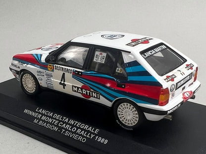 1:43 ixo SCR002 LANCIA DELTA INTEGRALE MONTE CARLO RALLY 1989 #4 M. Biasion T. Siviero model car