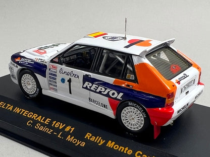 1:43 ixo RAC070 Lancia Delta Integrale 16V Monte Carlo Rally 1993 #1 C. Sainz L. Moya model car