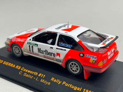 1:43 ixo RAC110 Ford Sierra RS Cosworth Portugal Rally 1987 #11 C. Sainz L. Moya model car