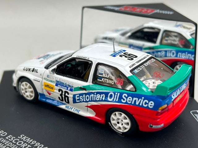 1:43 VITESSE SKM99043 Ford Escort WRC E.O.S SWEDISH Rally 1999 #36 M. Martin T. Kitzing moidel car