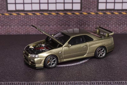 M63405 MOTORHELIX 1:64 Nissan Skyline GT-R Millennium Jade model car