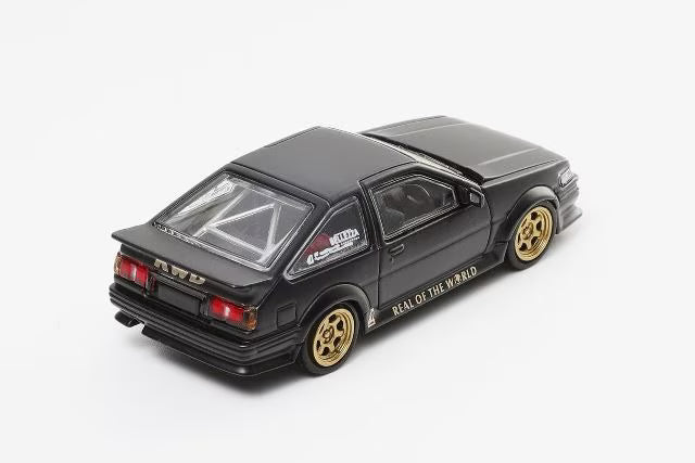 LL-046-205 DCT 1:64 Toyota Wide-Body AE86 Black (RHD)