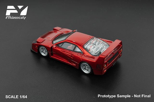 [ Pre-order ] FY64096 Finclassically 1:64 F40 Transparent Red