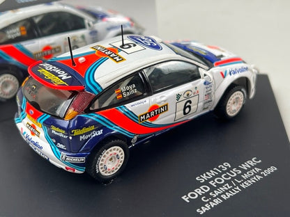 1:43 VITESSE SKM139 Ford Focus WRC SAFARI Rally Kenya 2000 #6 C. Sainz L. Moya model car