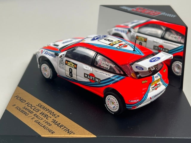 1:43 VITESSE SKM99062 Ford Focus WRC Martini SAFARI Rally 1999 #8 P. Solberg F. Gallagher model car