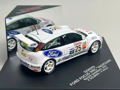 1:43 VITESSE SKM098 Ford Focus WRC Valvoline SANREMO Rally 1999 #25 P. Solberg P. Mills model car
