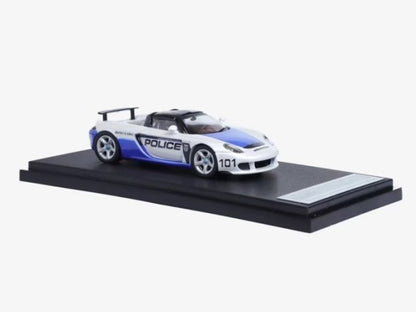 Funny Model 1:64 Carrera GT Police Car + Black Top High Tail