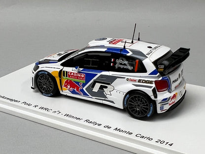 1:43 Spark S3785 Volkswagen Polo R WRC MONTE CARLO Rally 2014 #1 S. Ogier J. Ingrassia model car