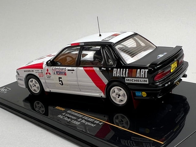 1:43 ixo KBI034 Mitsubishi Galant VR-4 RAC Rally 1988 #5 A. Vatanen B. Berglund model car
