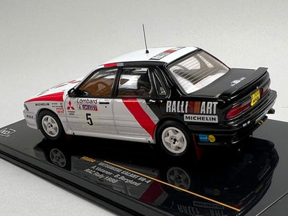 1:43 ixo KBI034 Mitsubishi Galant VR-4 RAC Rally 1988 #5 A. Vatanen B. Berglund model car