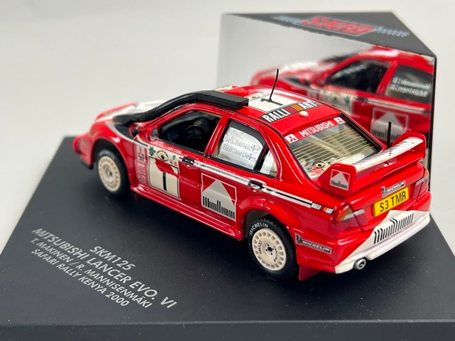 1:43 VITESSE SKM125 Mitsubishi Lancer EVO. VI SAFARI Rally Kenya 2000 #1 T. Makinen R. Mannistenmaki model car