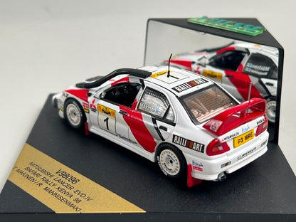 1:43 VITESSE V98096 Mitsubishi Lancer EVO.IV SAFARI Rally KENYA 1998 #1 T. Makinen R. Mannistenmaki model car