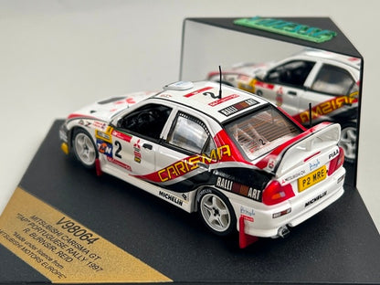 1:43 VITESSE V98064 Mitsubishi Carisma GT TAP PORTUGAL Rally 1997 #2 R. Burns R. Reid model car