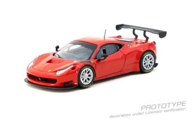 T64R-074-RE Tarmac Works 1:64 Ferrari 458 Italia GT3 Red model car