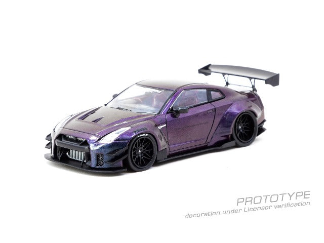 T43-019-MP Tarmac Works 1:43 Nissan LB-WORKS NISSAN GT-R R35 type 2 Midnight purple model car