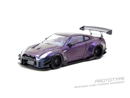T43-019-MP Tarmac Works 1:43 Nissan LB-WORKS NISSAN GT-R R35 type 2 Midnight purple model car