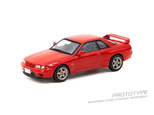 JC64-008-RD Tarmac Works 1:64 Nissan Skyline GT-R BNR32 Red model car