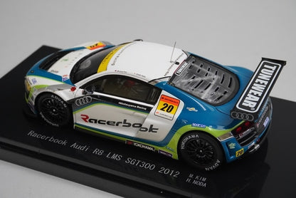 1:43 EBBRO 44756 Racerbook Audi R8 LMS SGT300 2012 #20 M. Kim Hideki Noda model car