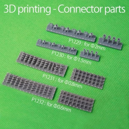 P1231 Model Factory Hiro Silver Wire Cord + Connector Set Diameter approx. 0.8mm