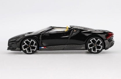 [ Pre-order ] MGT01058-L TSM MINI-GT 1:64 Bugatti W16 Mistral Black (Left-hand drive)