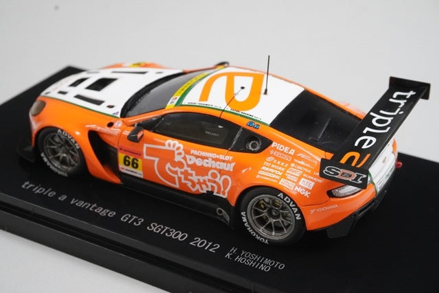 1:43 EBBRO 44752 Aston Martin Triple A Vantage GT3 SGT300 2012 #66 model car