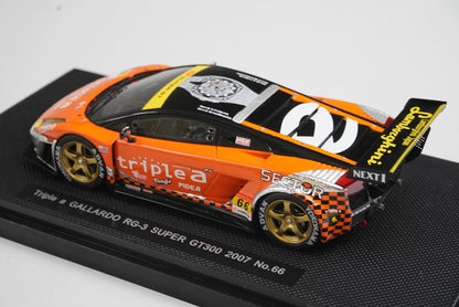 1:43 EBBRO 43963 Lamborghini Triple A Gallardo RG-3 Super GT300 2007 #66 model car
