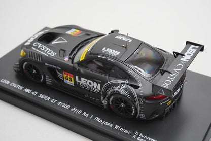 1:43 EBBRO 45408 Mercedes Leon Cvstos AMG-GT Super GT GT300 Rd.1 2016 #65 model car