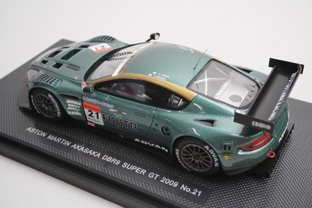 1:43 EBBRO 44366 Aston Martin Akasaka DBR9 Super GT 2009 #21 Green model car
