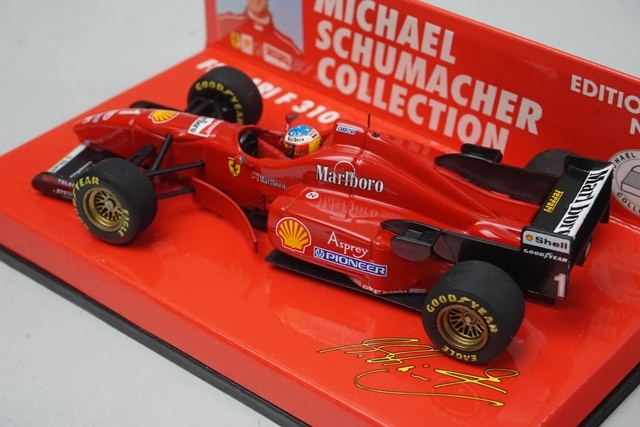 1:43 MINICHAMPS 510964301 Ferrari F310 #1 M. Schumacher MSC No.26 model car