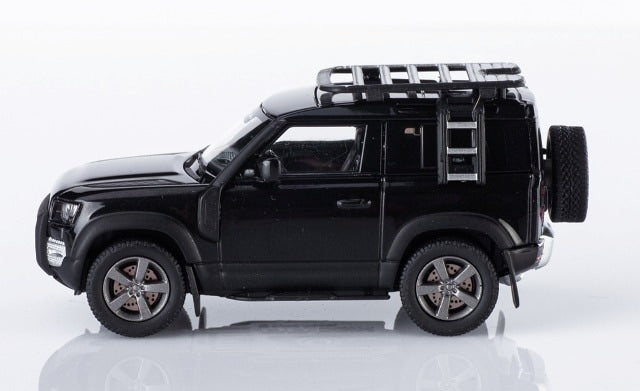 0001-01 AR Box Almost Real Model 1:64 Land Rover DEFENDER 90 (Santorini Black)