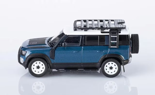 0001-04 AR Box [Almost Real Model] 1:64 Land Rover Defender 110 (Tasman Blue)