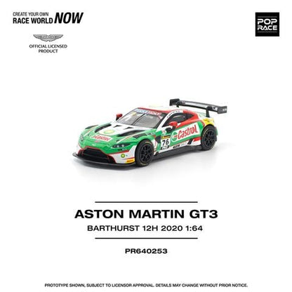 [ Pre-order ] PR640253 POP RACE 1:64 Aston Martin Vantage GT3 Bathurst 12H 2020 #76