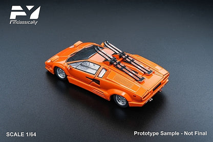 [ Pre-order ] FY64097 Finclassically 1:64 Countach LP5000 Orange Sled Edition