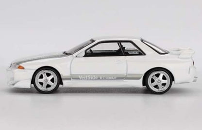 MGT01066-R TSM MINI-GT 1:64 Nissan Skyline GT-R R32 Veilside Combat C-I White RHD model car