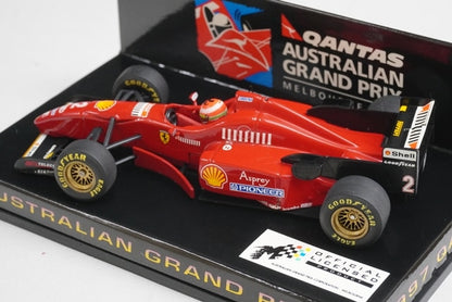 1:43 MINICHAMPS 433960002 Qantas Ferrari F310 Australian GP 1997 #2 E. Irvine model car