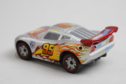 Tomica Cars Toys R Us Original Lightning McQueen Silver Racer Type model car