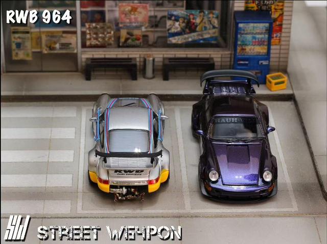 [ Pre-order ] SW Street Weapon 1:64 RWB 964 Wide-Body Modified Modified Chameleon Purple