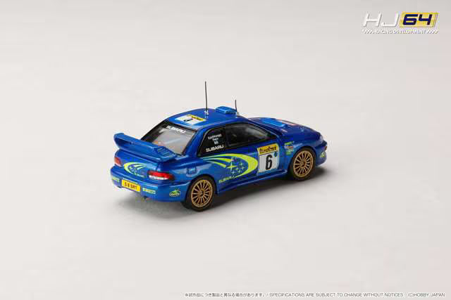 HJR645041B Hobby Japan 1:64 Subaru Impreza WRC 1999 #6 (Monte Carlo)