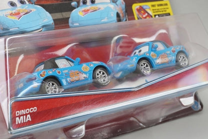 Mattel DKV58 Cars DINOCO Mia and Tia 2-Car Set Blister Pack model car