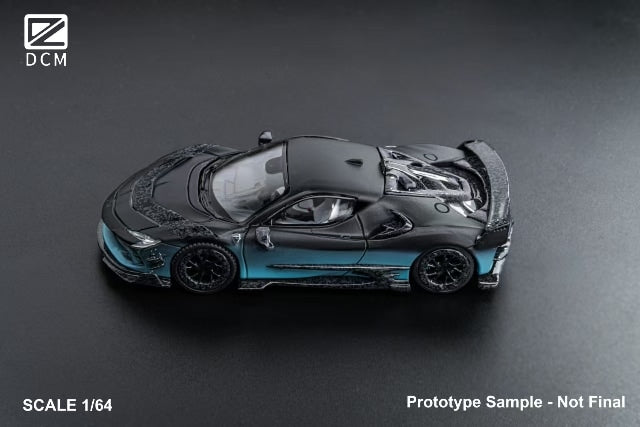 [ Pre-order ] DCM 1:64 Mansory SF90 F9XX Black Blue Gradient Coupe