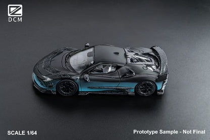 [ Pre-order ] DCM 1:64 Mansory SF90 F9XX Black Blue Gradient Coupe