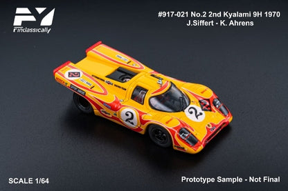 [ Pre-order ] FY64098 Finclassically 1:64 917K #2 Yellow 2nd Kyalami 9H 1970 J.Siffert K.Ahrens